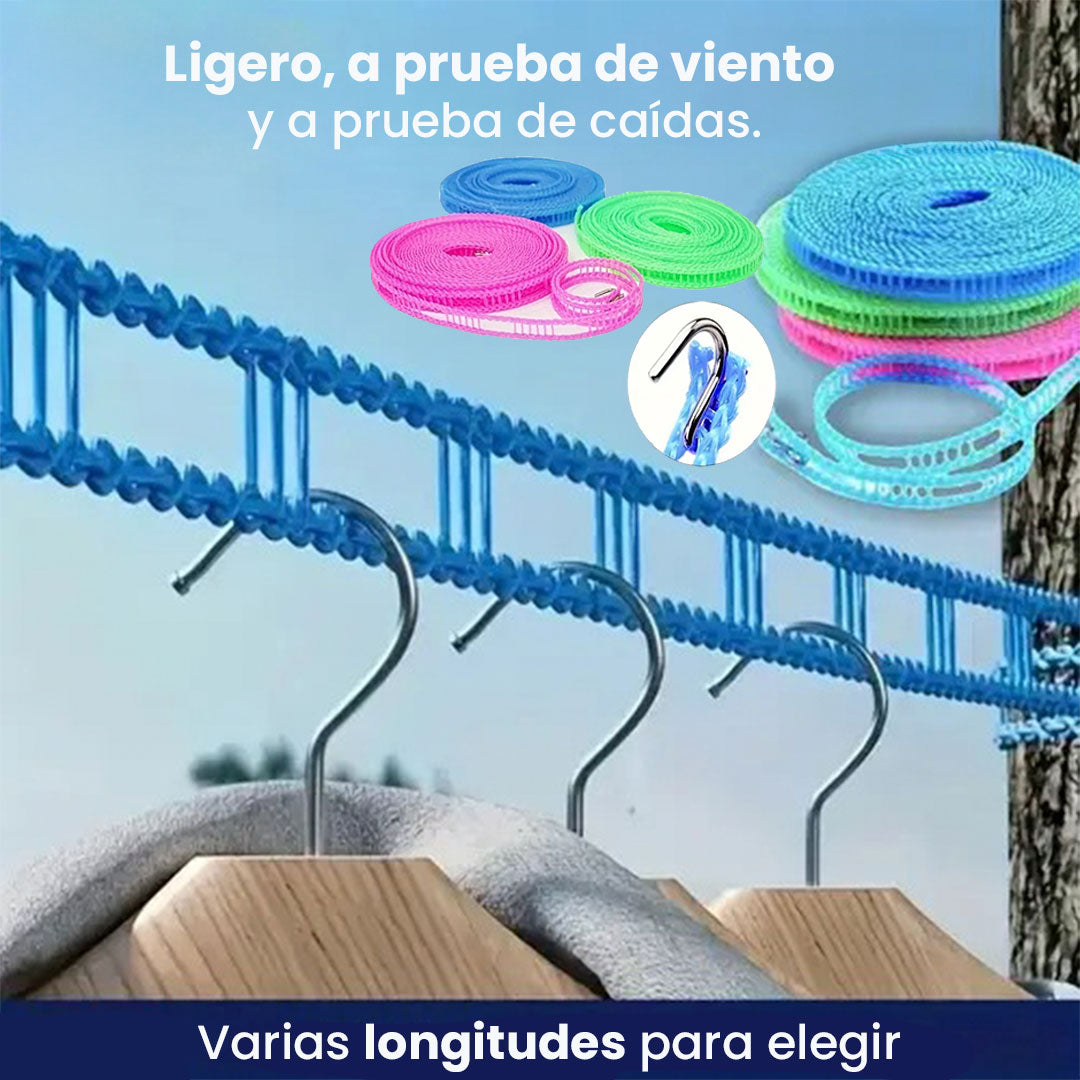 👖🪡Tendedero Antideslizante Retráctil para Exteriores y Viajes