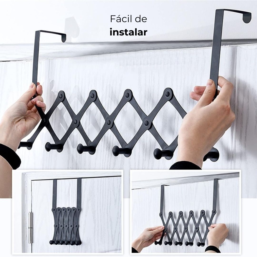 Perchero organizador para puerta