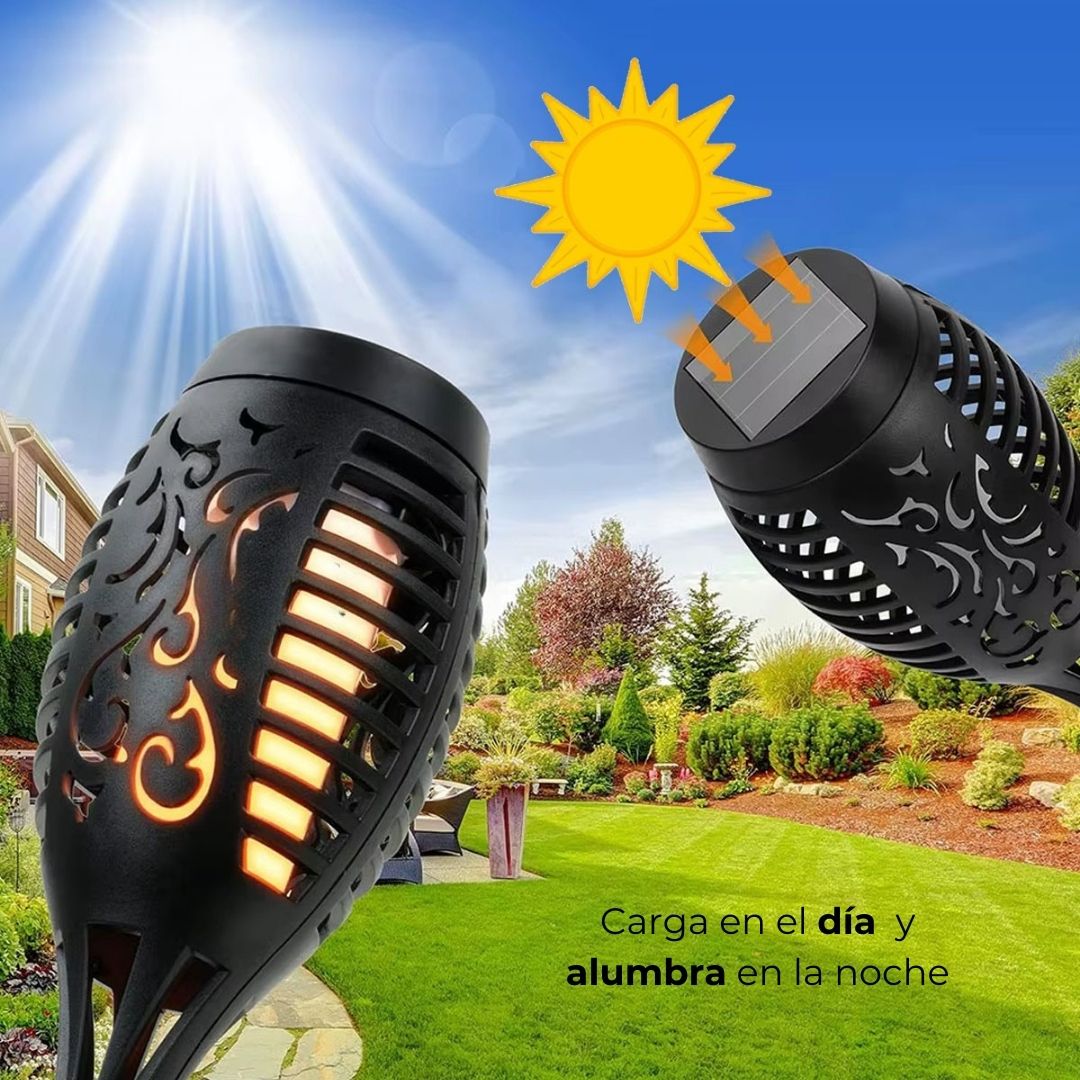 Luz solar efecto antorcha