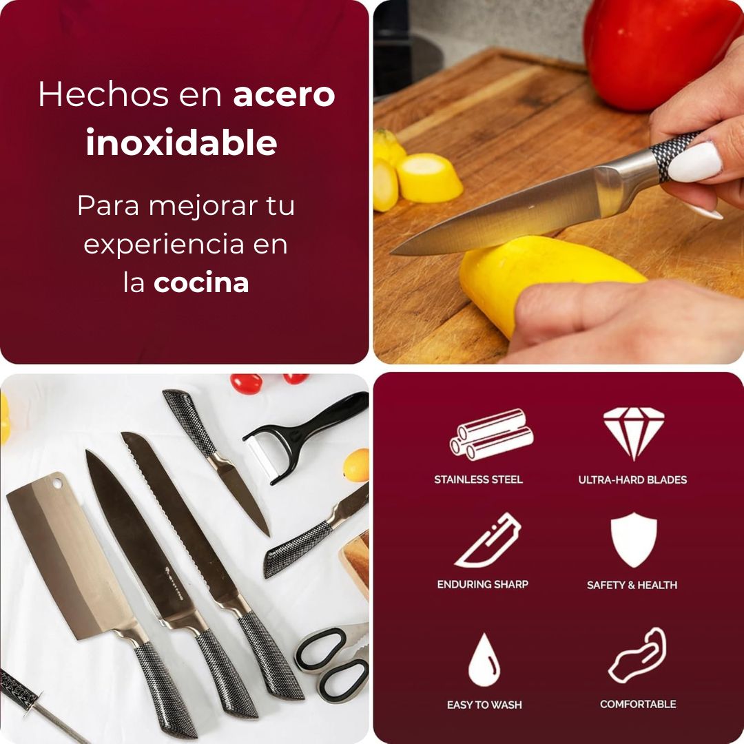 Set de cuchillos Winsor 8 piezas