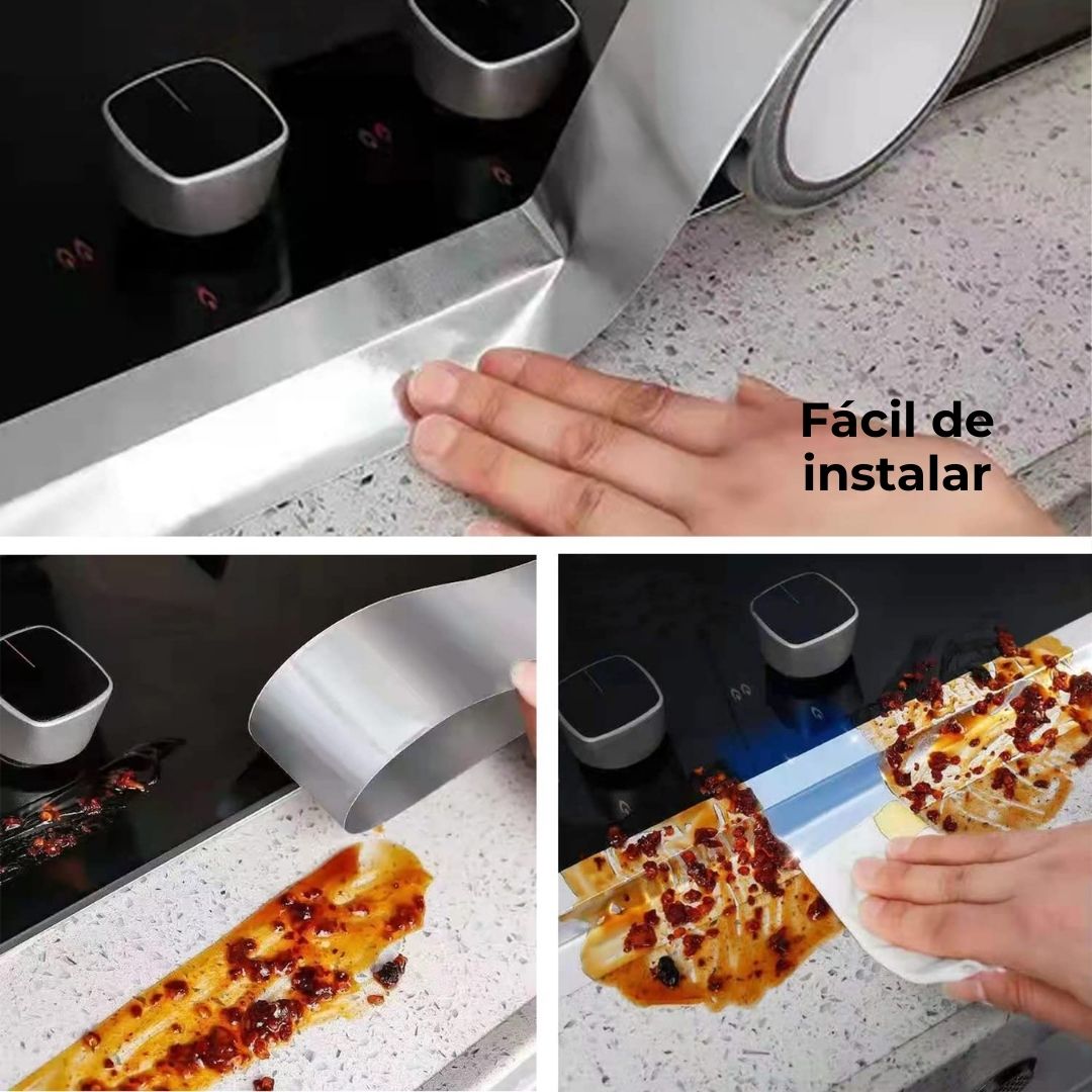 Combo tapón desagüe universal + cinta adhesiva de papel aluminio