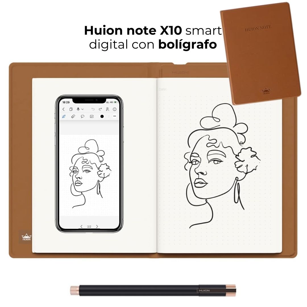 Huion note X10 smart digital con bolígrafo