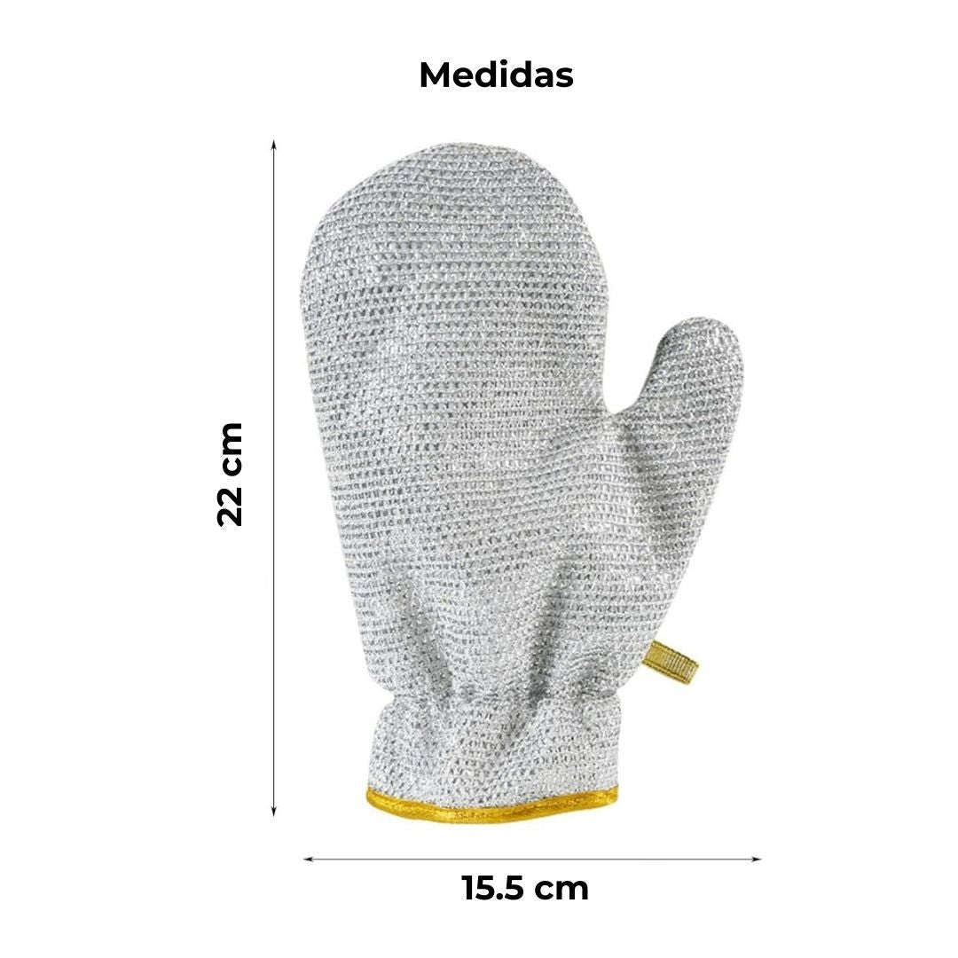 Set x 2 pares de guantes para limpieza en acero