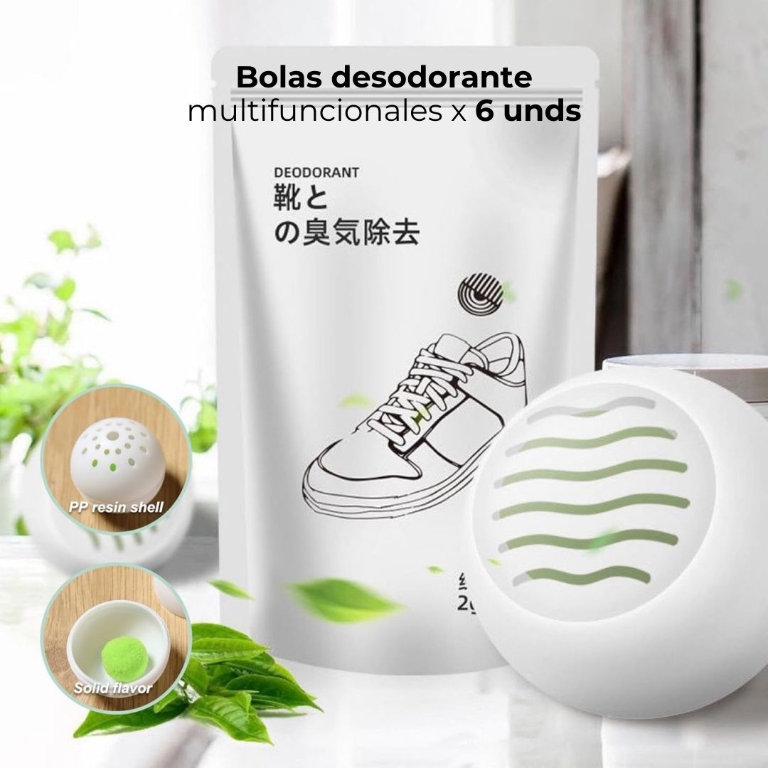 Bolas desodorante multifuncionales x 6 unds