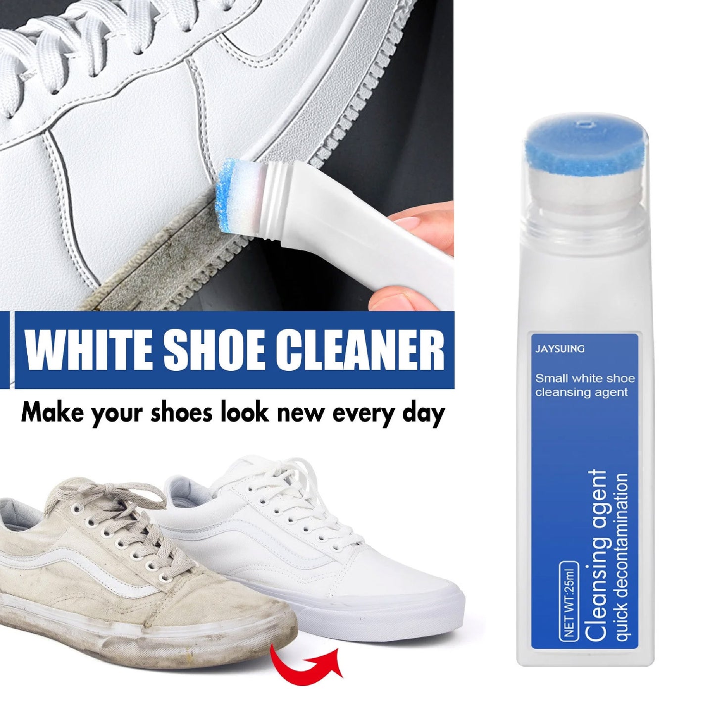 Kit Limpieza Y Blanqueador Para Zapatos