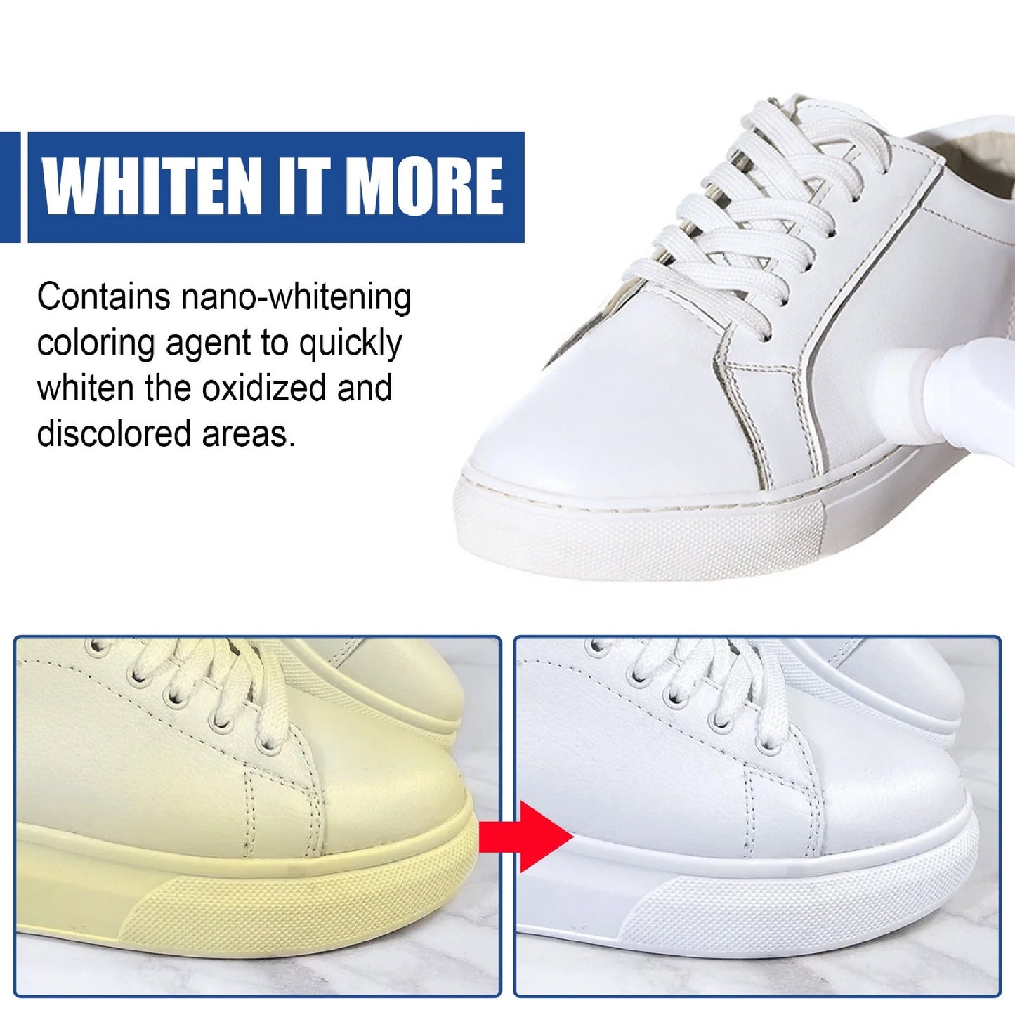 Kit Limpieza Y Blanqueador Para Zapatos