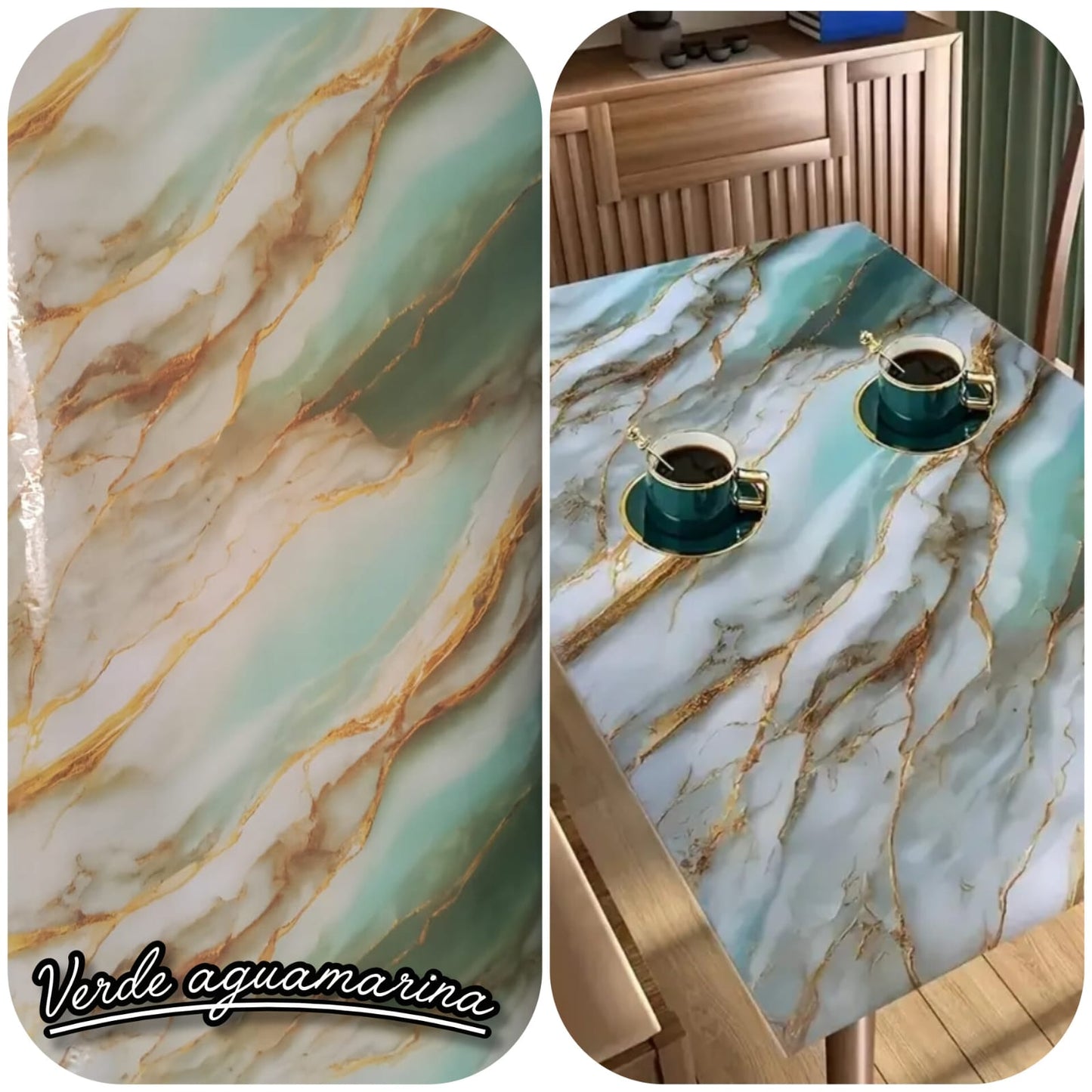 PAPEL STICKER DE MARMOL: protege y modifica el aspecto de tu cocina en una PREMIUM😎🏡