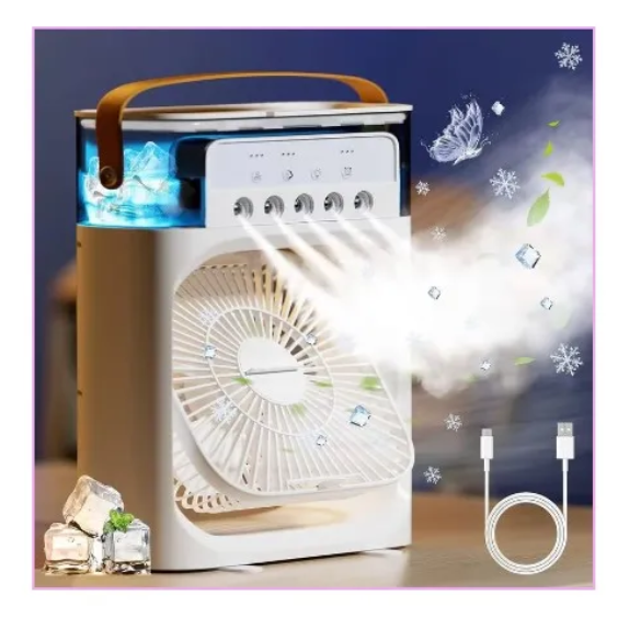 Ventilador Con Humidificador 3 En 1