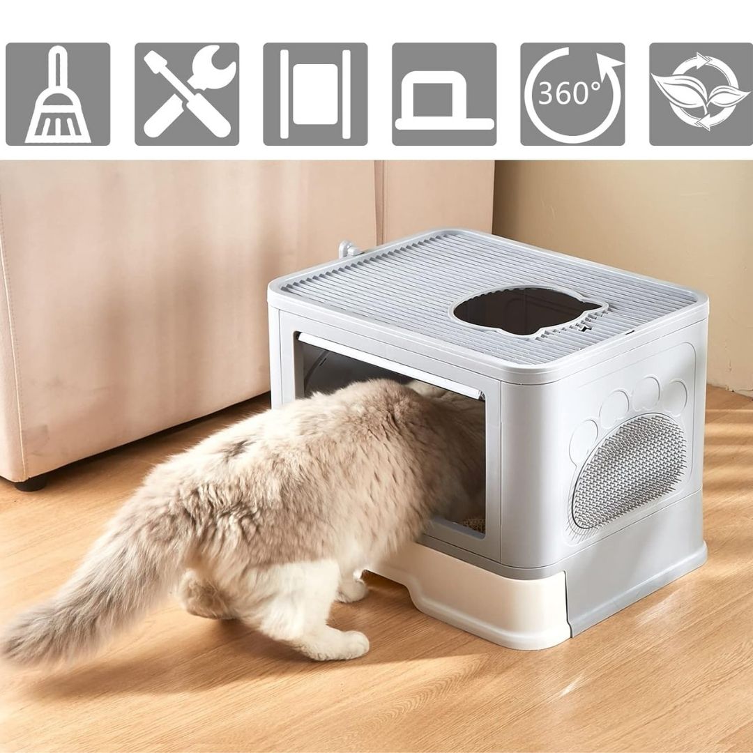 Arenero para gatos plegable + Obsequio