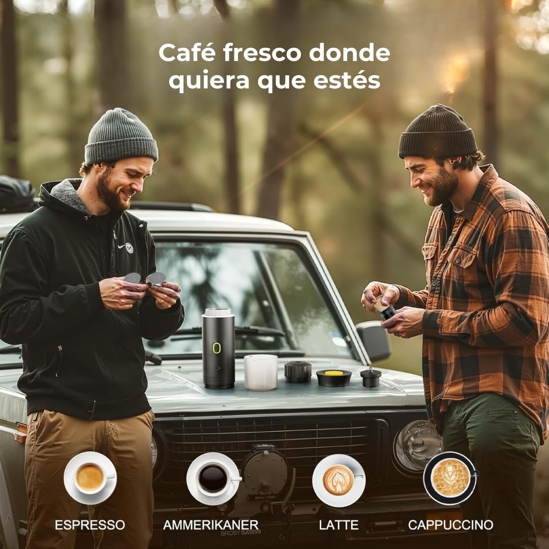 Cafetera expresso portable 3 en 1
