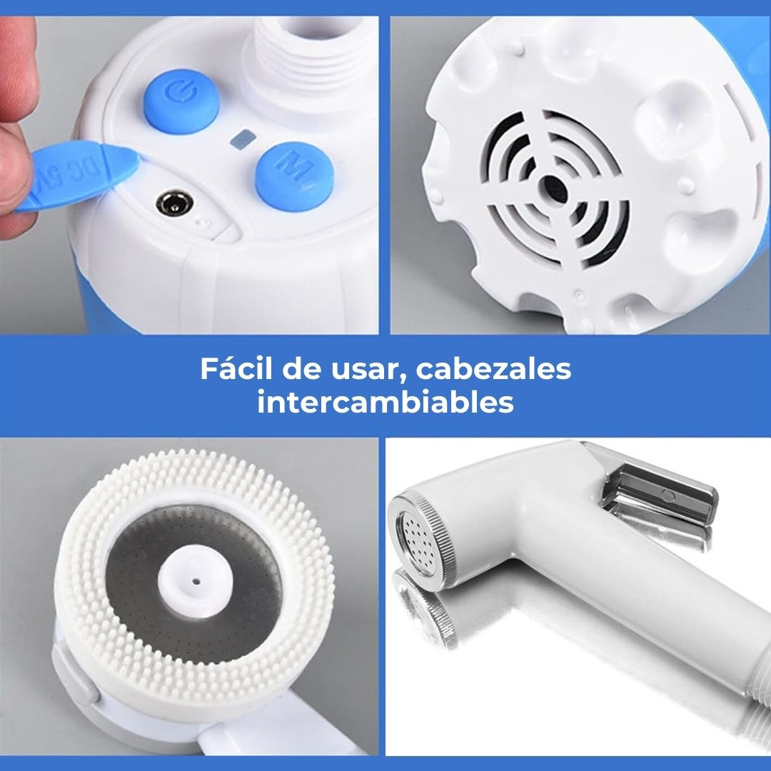Bomba de agua portátil: Kit con manguera y boquillas