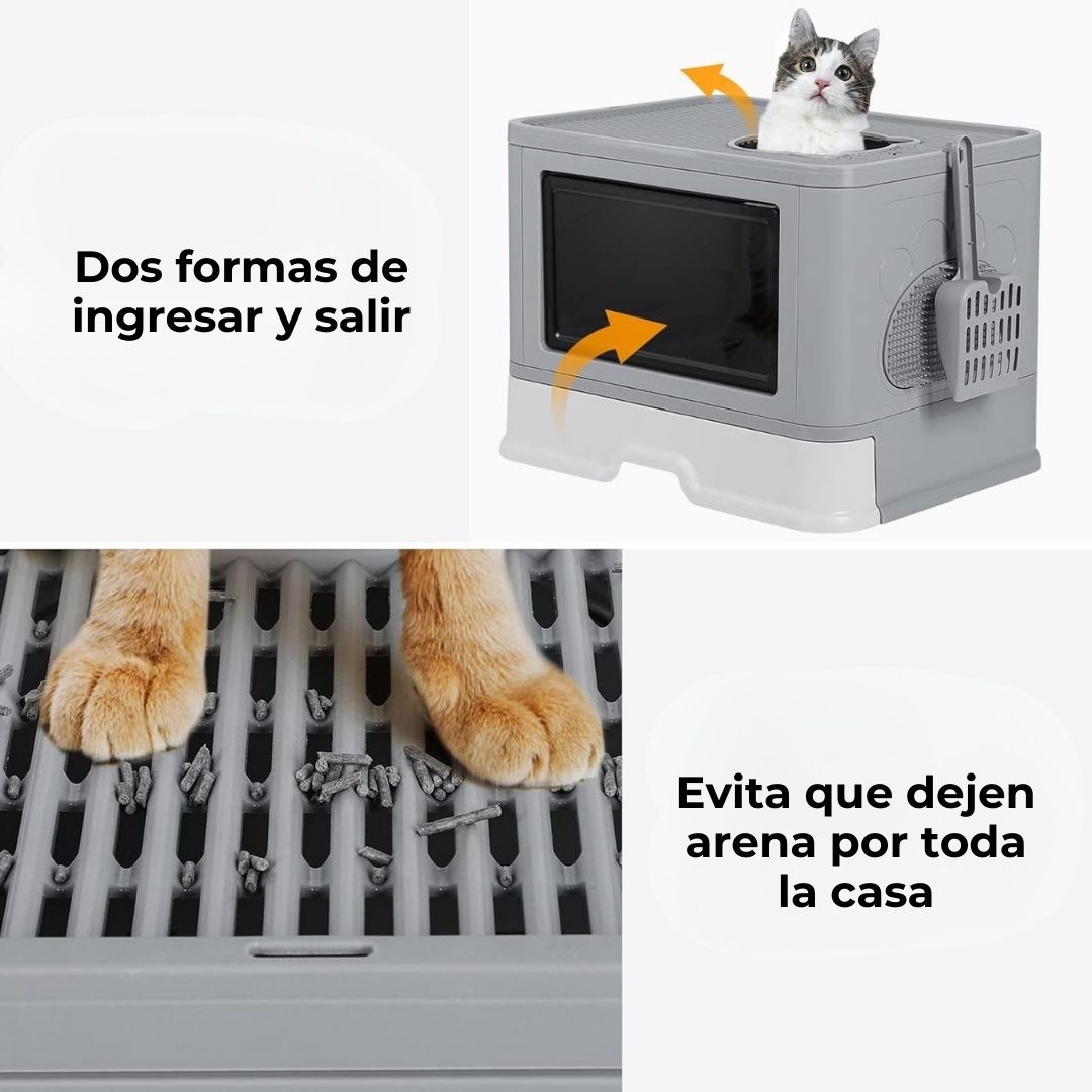 Arenero para gatos plegable + Obsequio