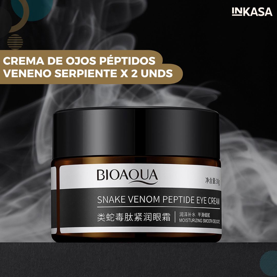 Crema de ojos péptidos veneno serpiente x 2 unds