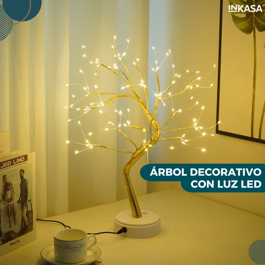 Árbol decorativo con luz led