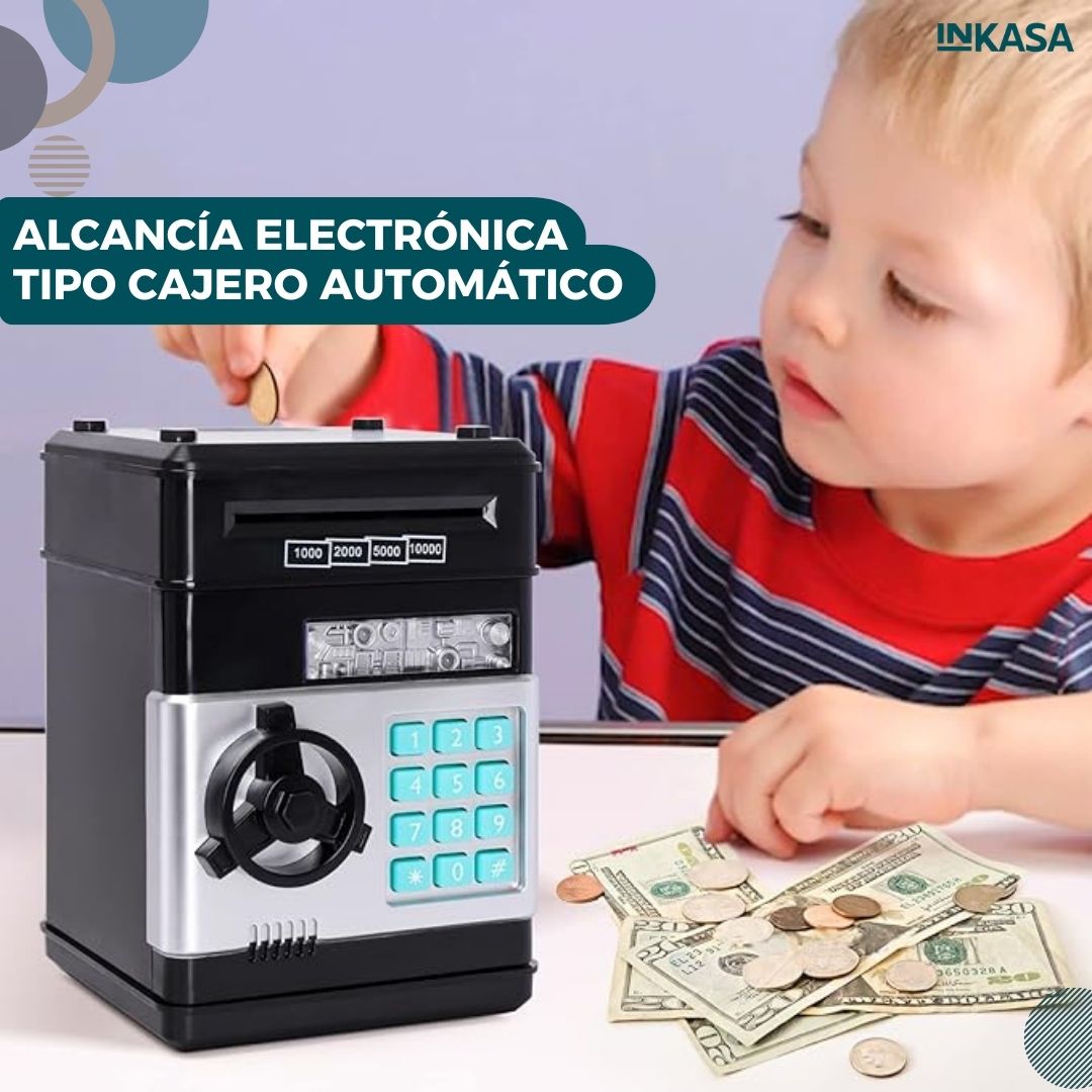 Alcancía electrónica tipo cajero automático