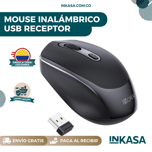 Mouse Inalámbrico Receptor Usb Rat 1Hora
