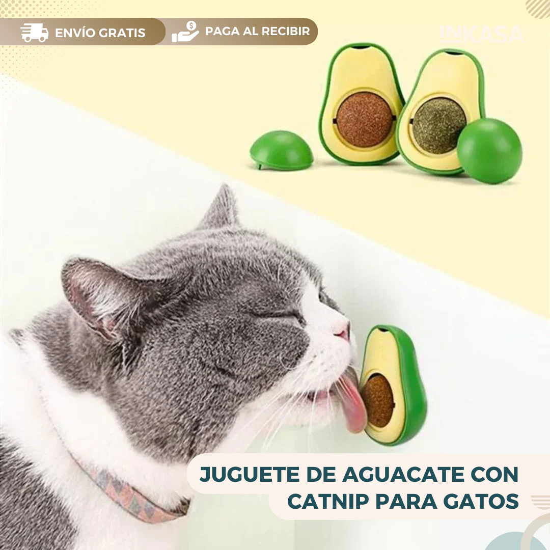 Juguete de Aguacate con Catnip Para Gatos x3 unidades