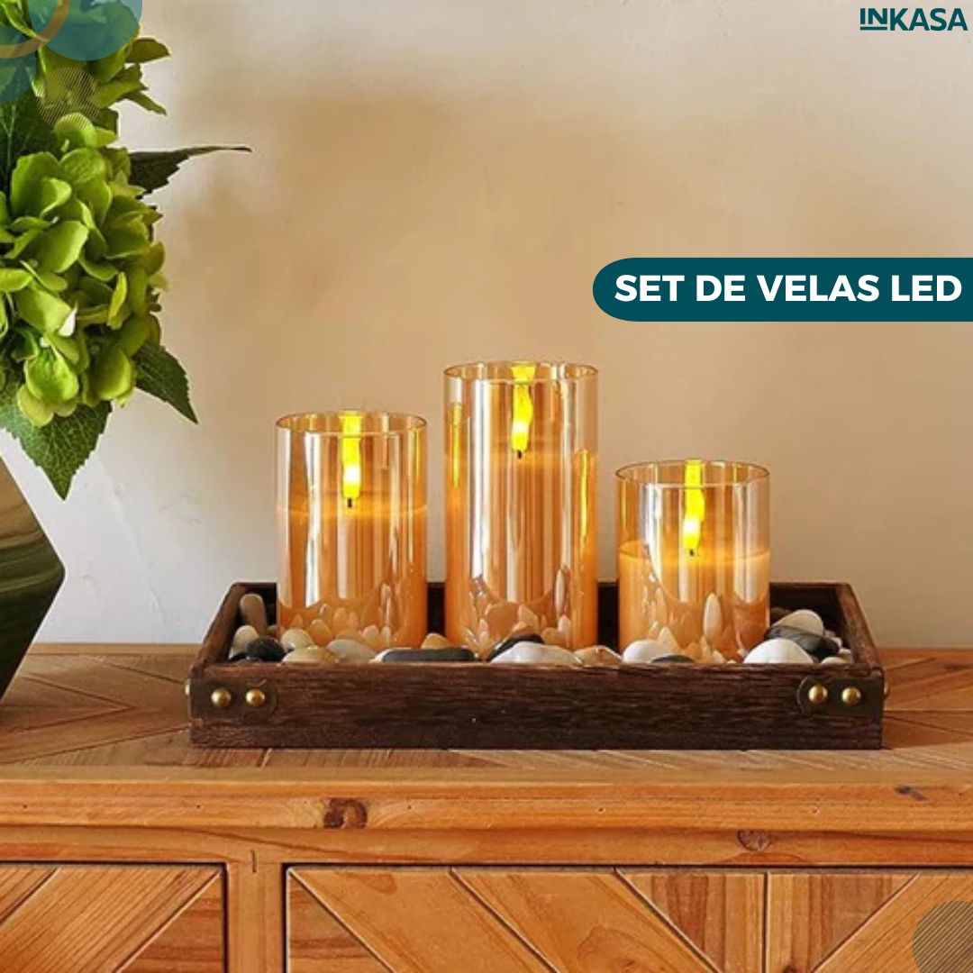 Set de velas Led
