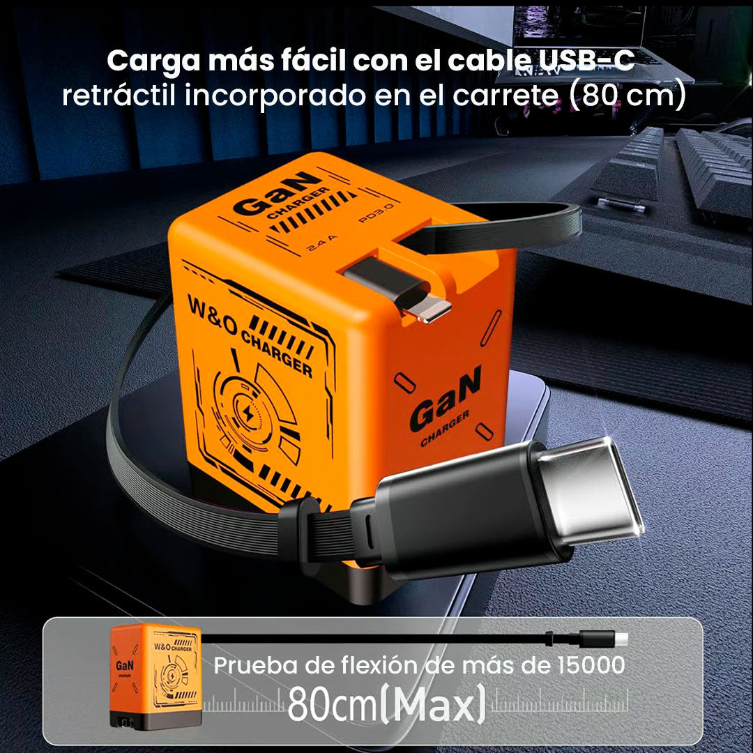 ⚡ Cargador Rápido GaN de 20 W – Ultra Potencia, Ultra Portátil, Ultra Inteligente