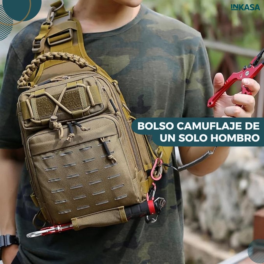 Bolso camuflaje de un solo hombro