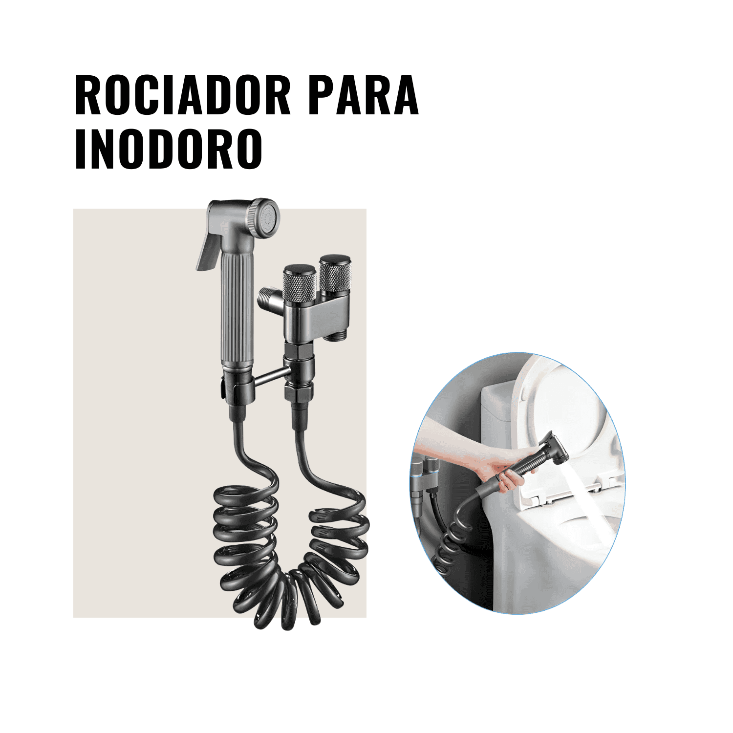 KIT Rociador de mano en acero inoxidable🚿💧