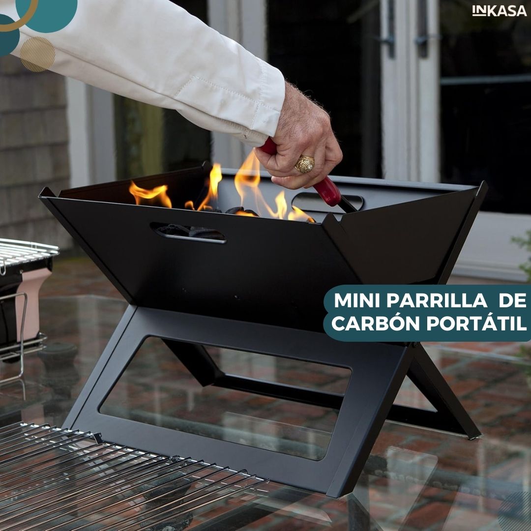 Mini parrilla de carbón portátil