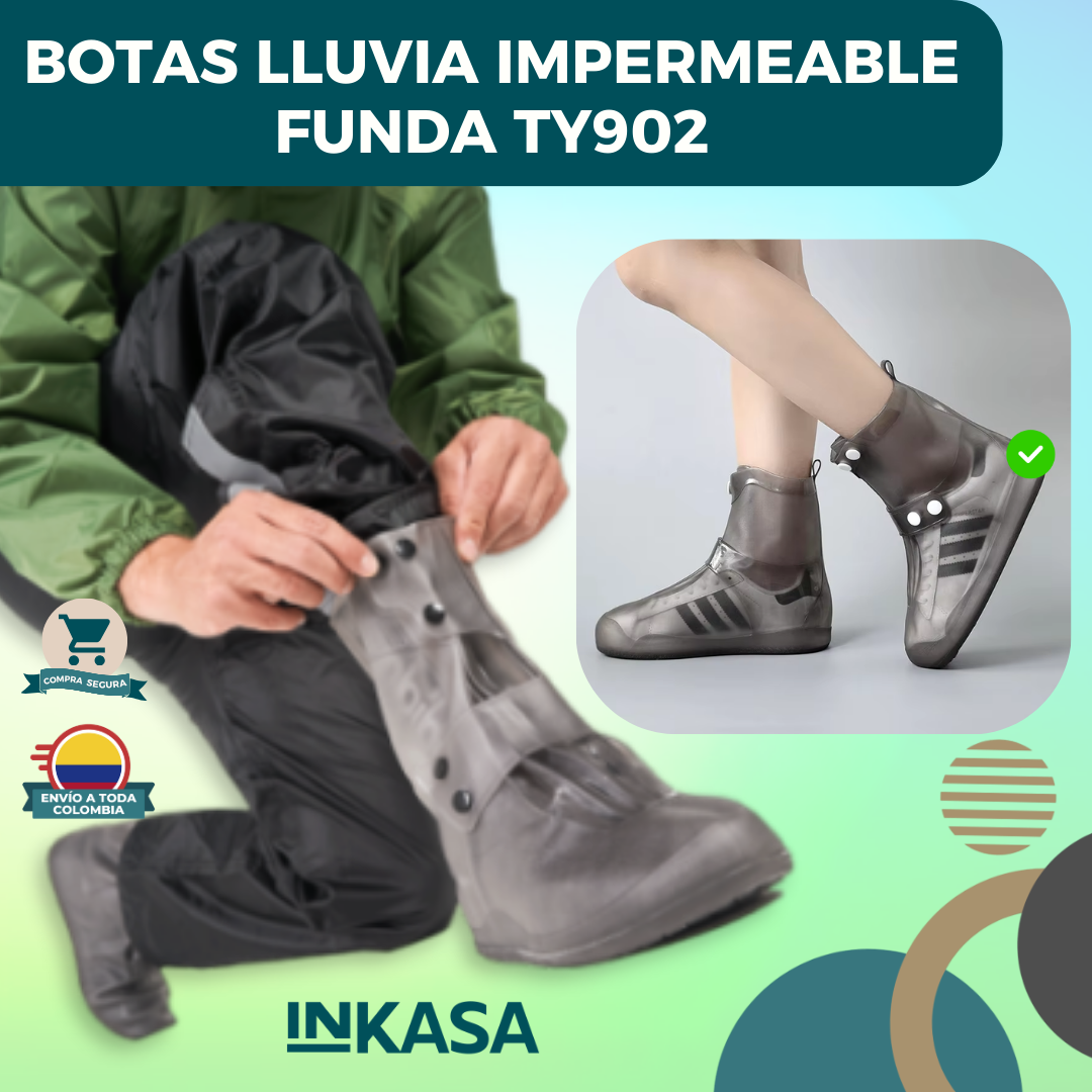 Botas Lluvia Impermeable Funda Ty902