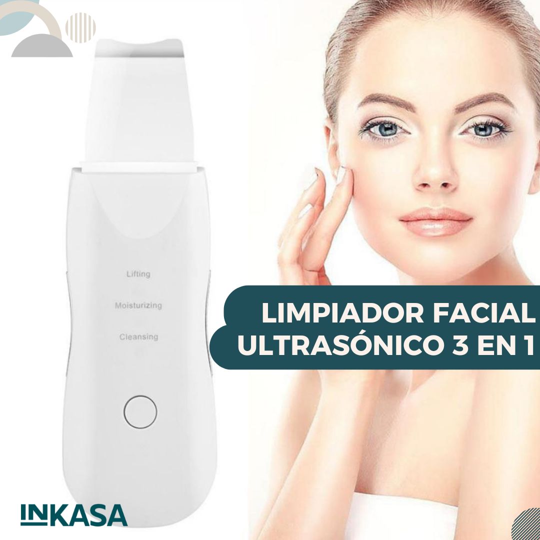 Limpiador Facial ultrasónico 3 en 1