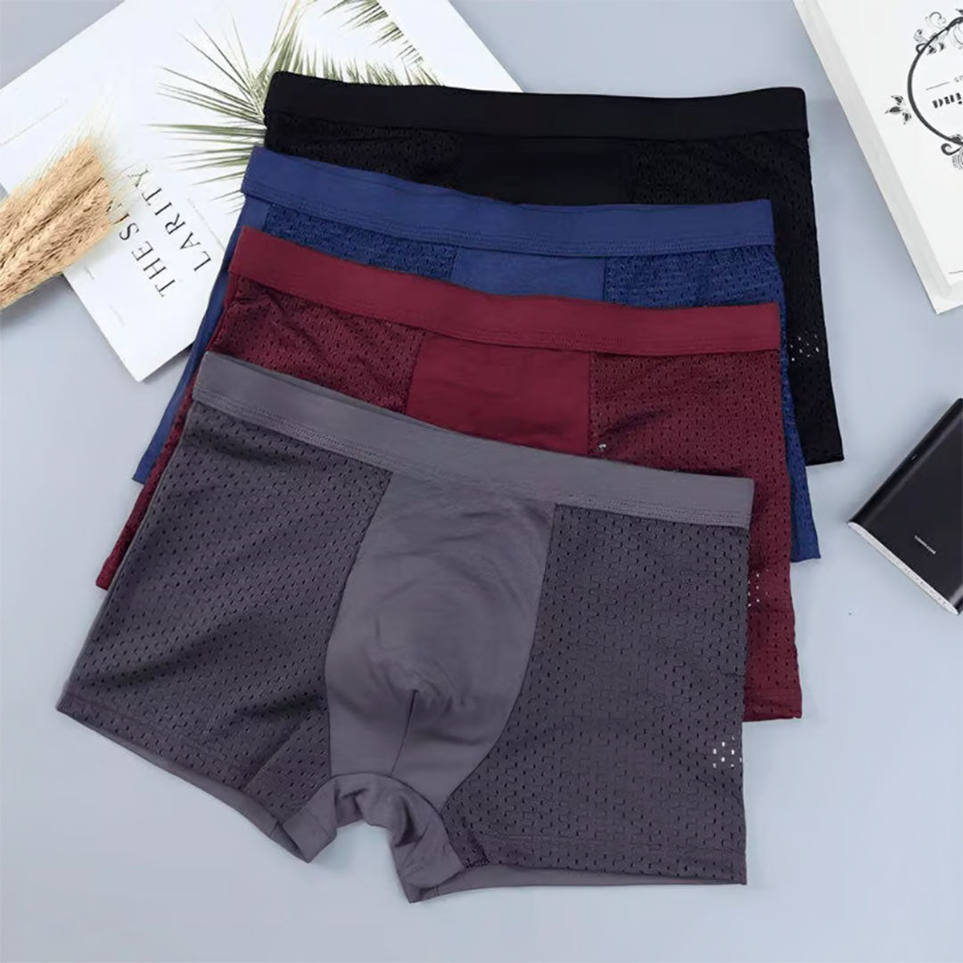 BÓXERS DE BAMBÚ: PACK X4 Comodidad todo el día🔥