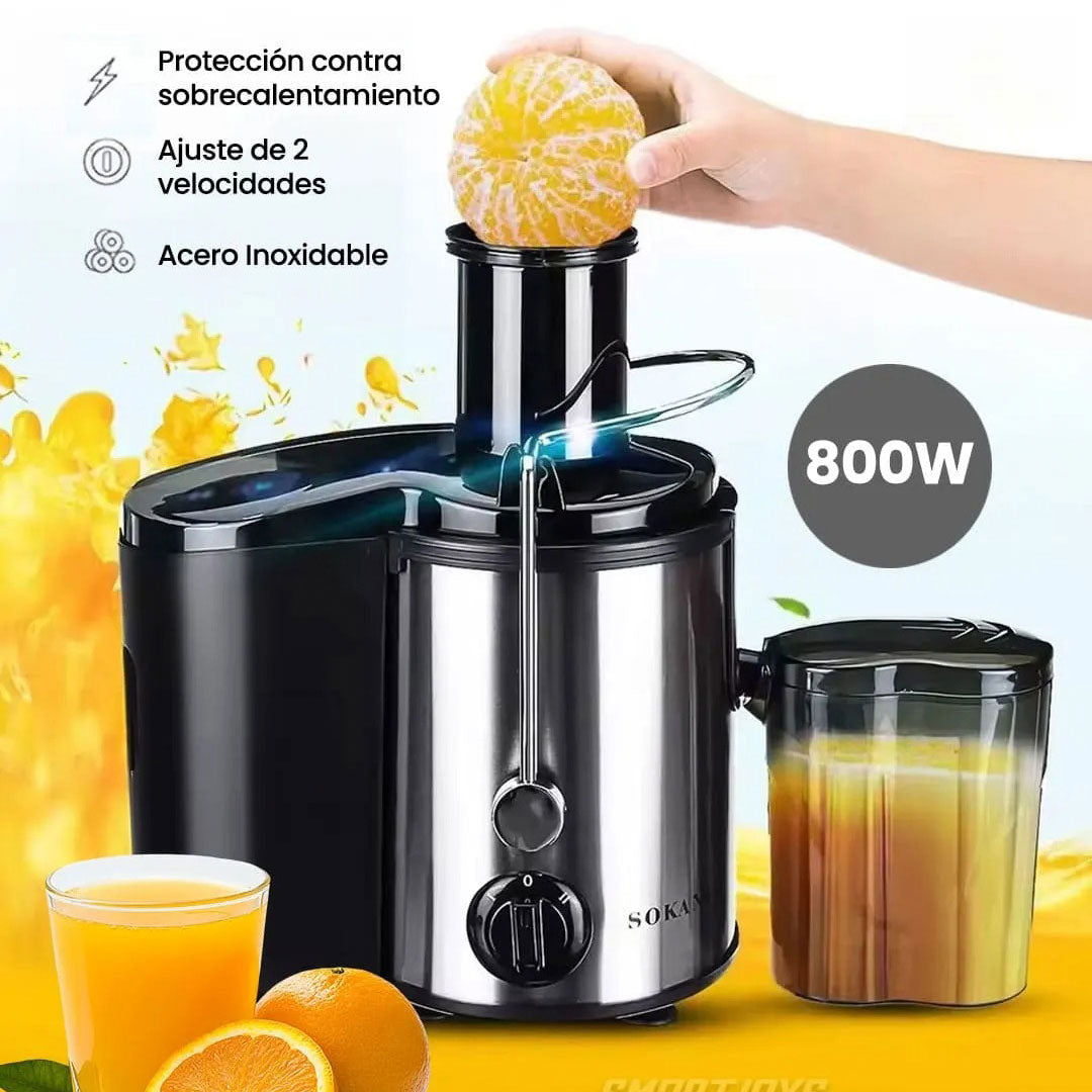 🍉🥕Extractor de Jugo Centrífugo 800W: Salud y sabor en segundos