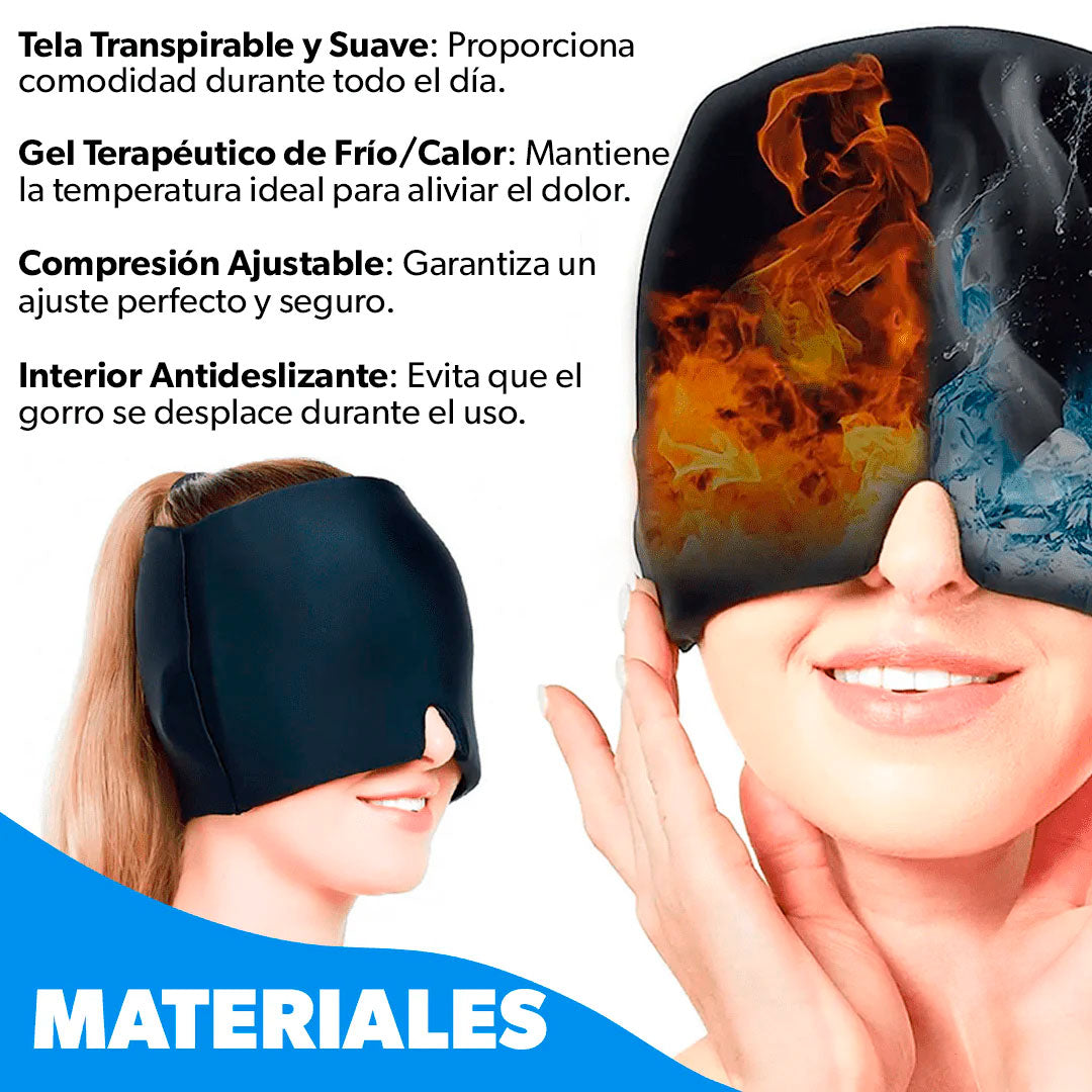 Gorro Anti-Migraña – Alivio instantáneo para dolores de cabeza, estrés y tensión❄️🔥
