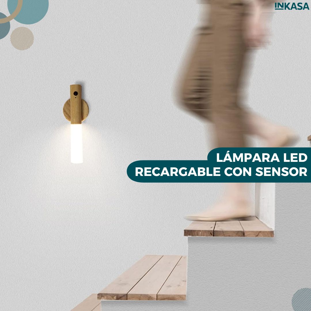 Lámpara led recargable con sensor