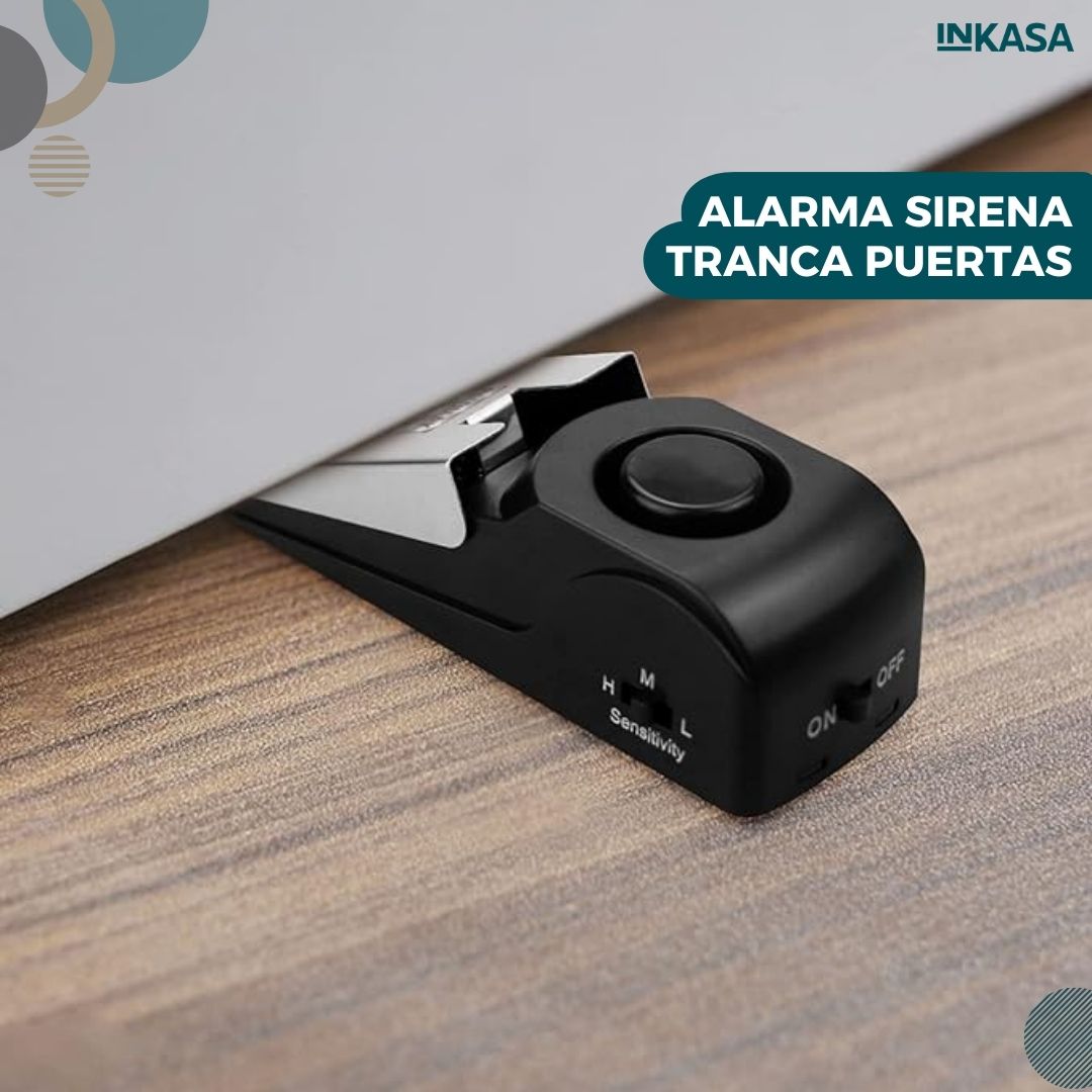 Alarma sirena tranca puertas