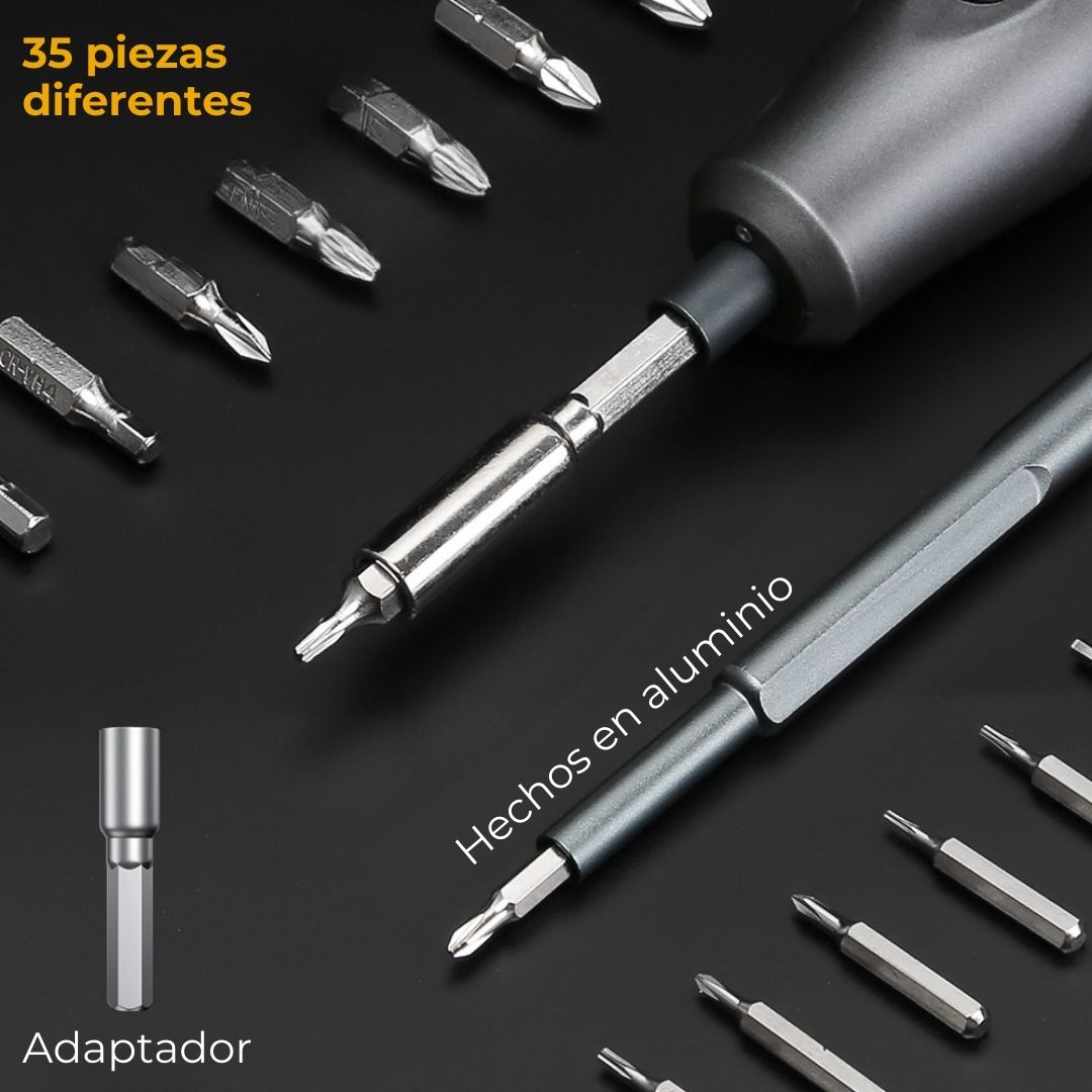 Destornillador eléctrico 35 en 1