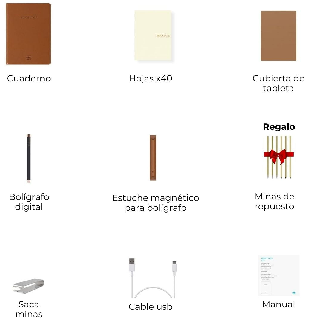 Huion note X10 smart digital con bolígrafo