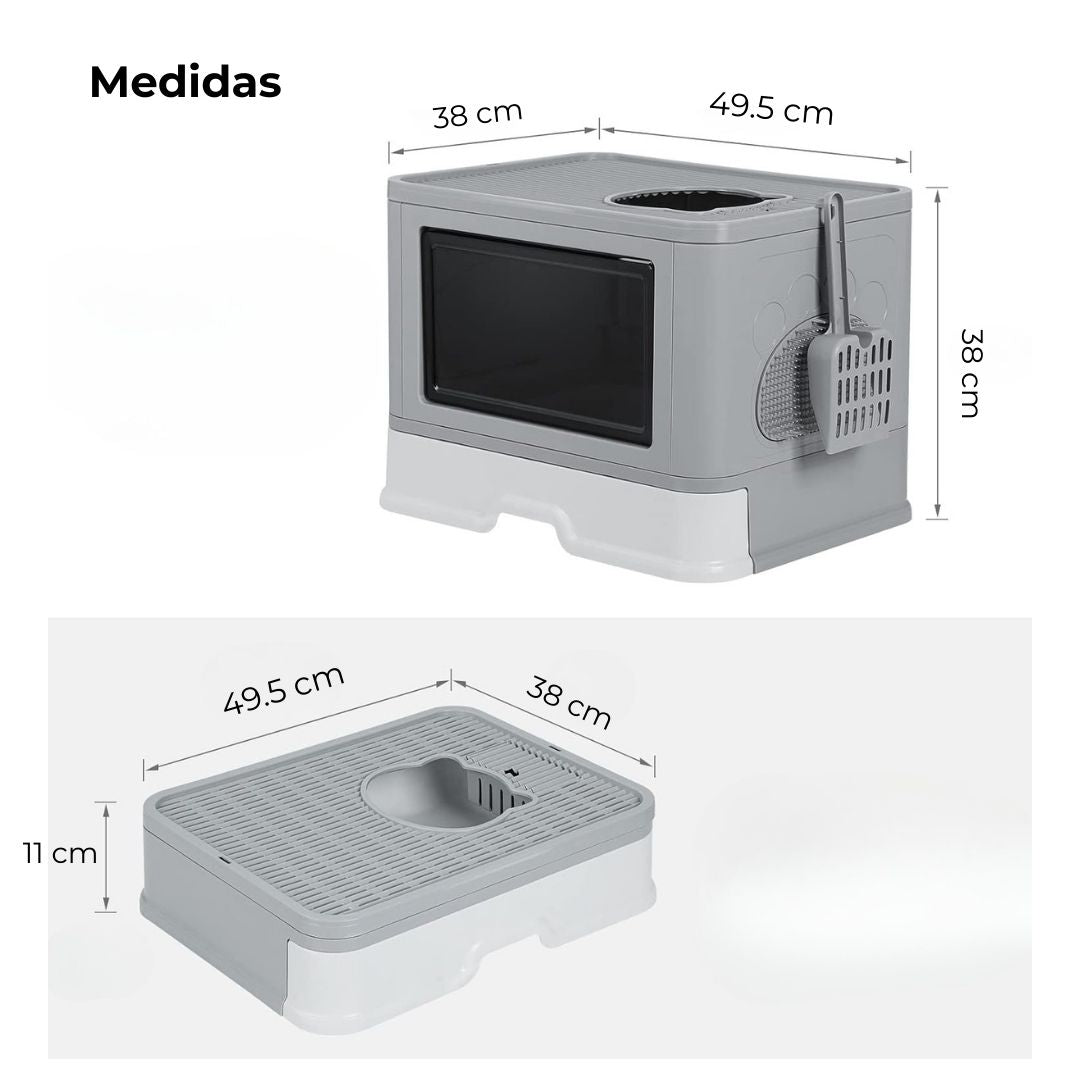 Arenero para gatos plegable + Obsequio