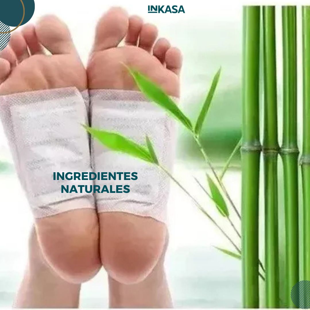 Parches detox Kinoki para pies x 3 cajas de 10 unds