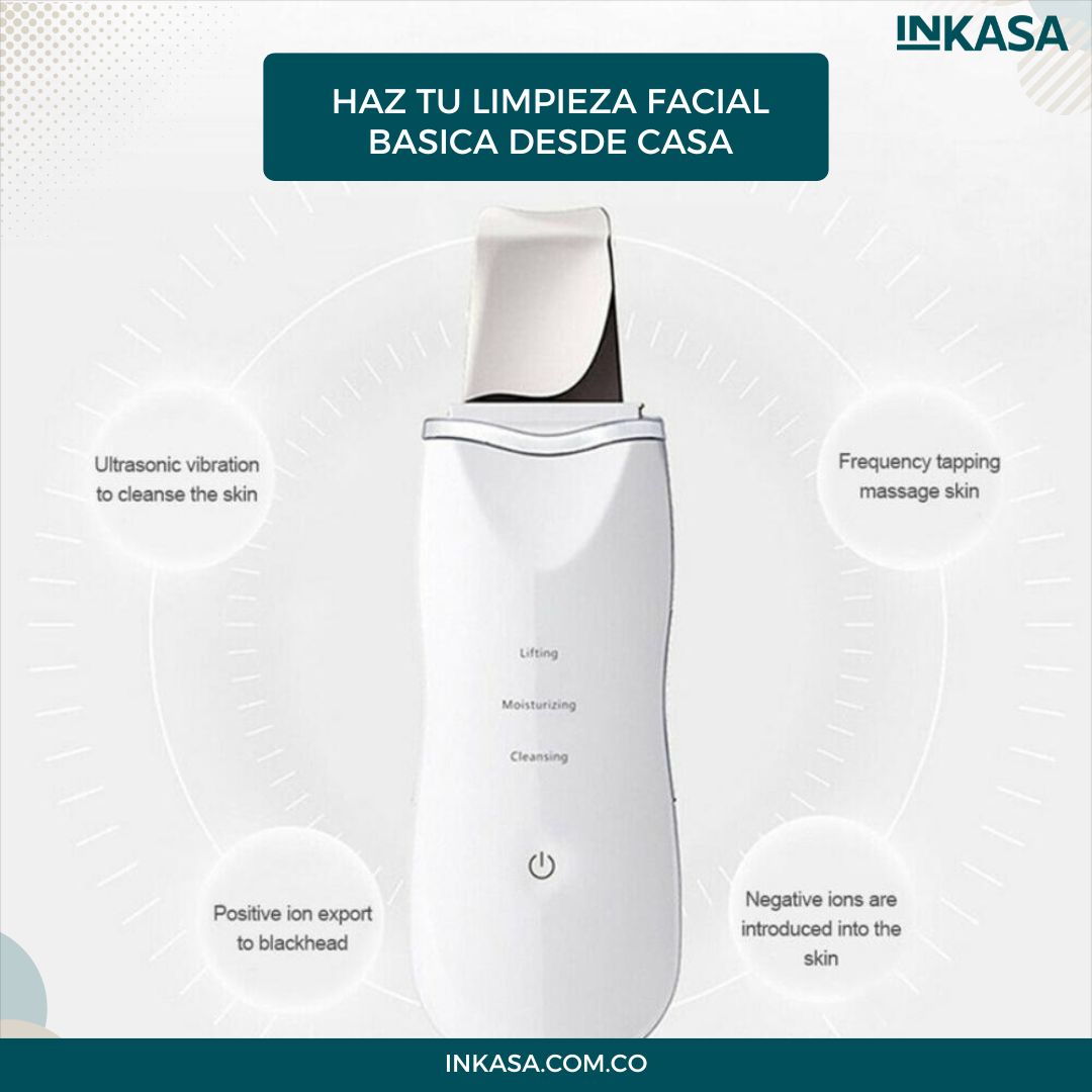Limpiador Facial ultrasónico 3 en 1