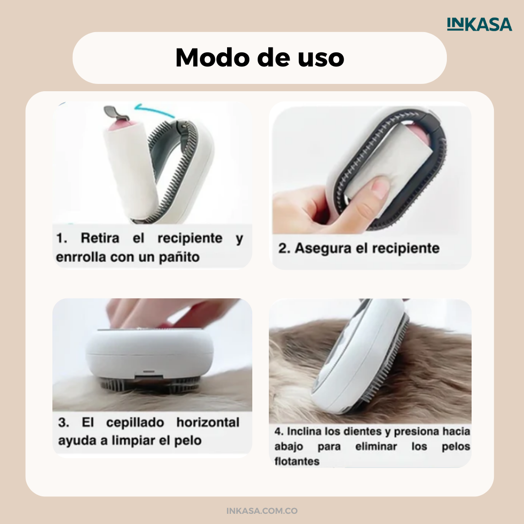 Cepillo Removedor de Pelo 2 en 1