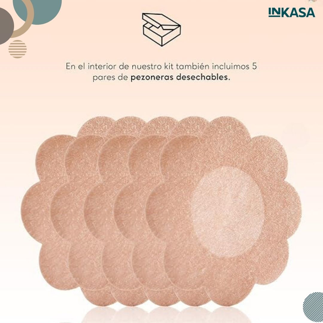 Cinta levanta busto Boob + Cubrepezones pack x 2 unds