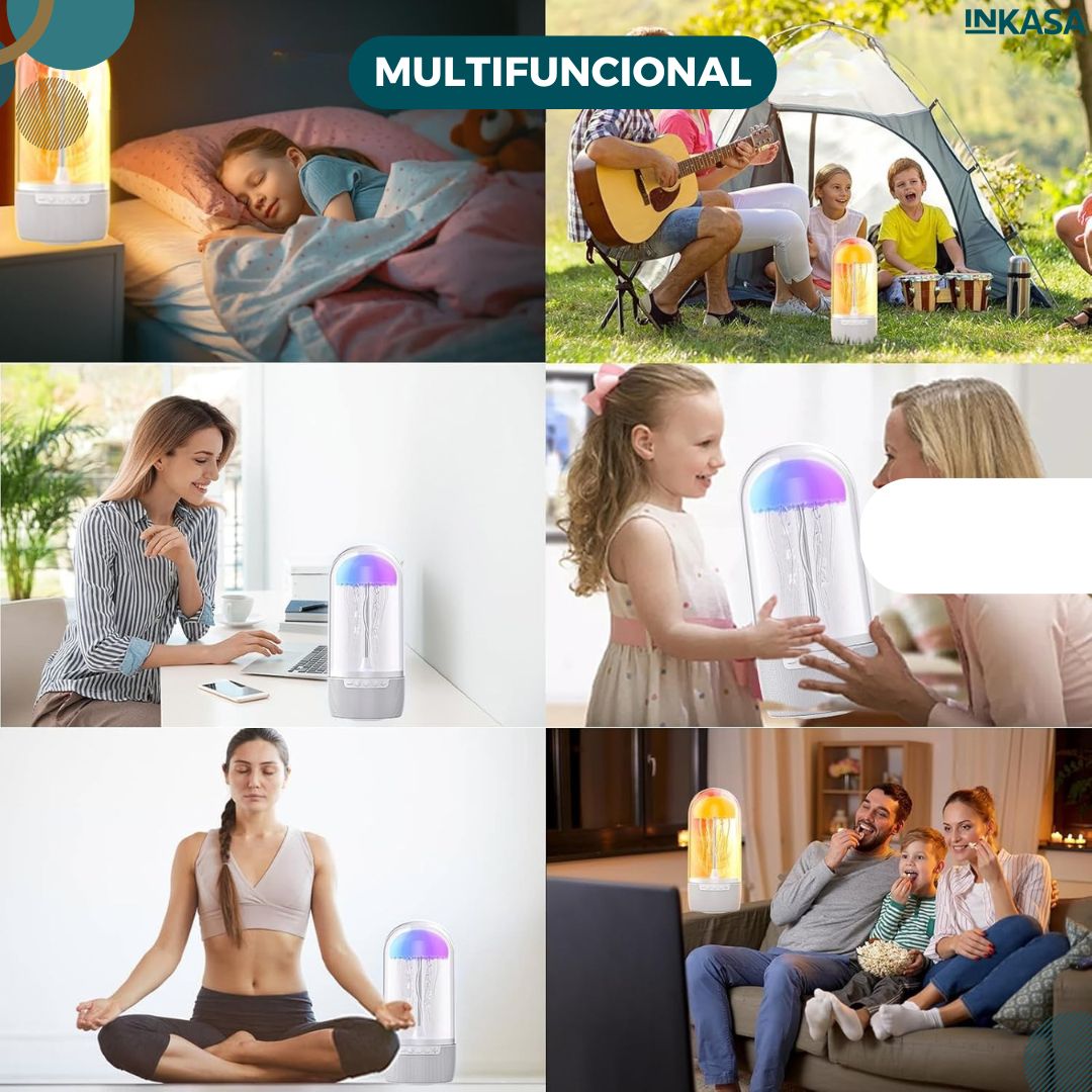 Lámpara parlante Led diseño medusa