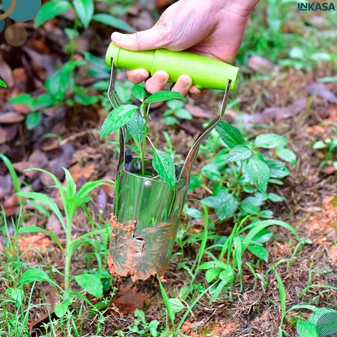 Herramienta para trasplantar plantas
