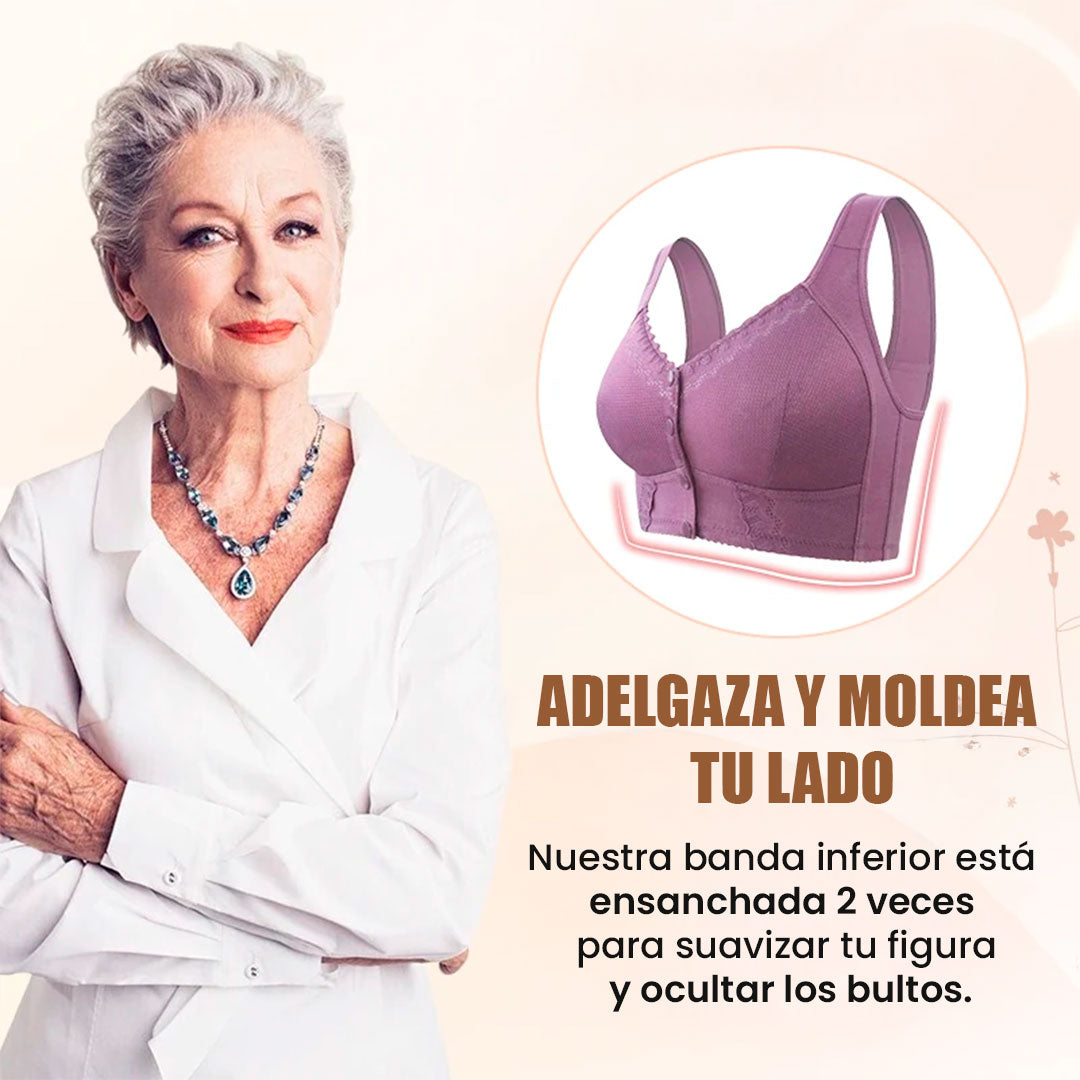Brasier Sin Costura PACK X3: Con cierre frontal para personas mayores👩🦳