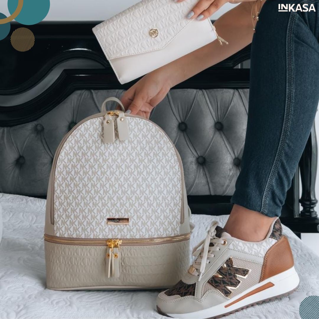 Combo billetera, bolso y tenis