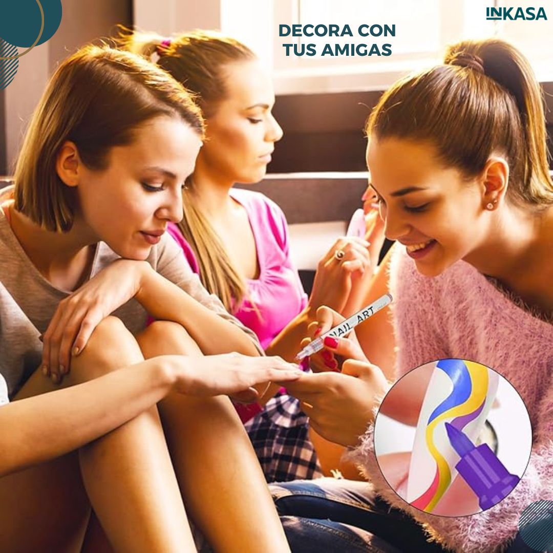 Nail art marcador para uñas x 12 unds