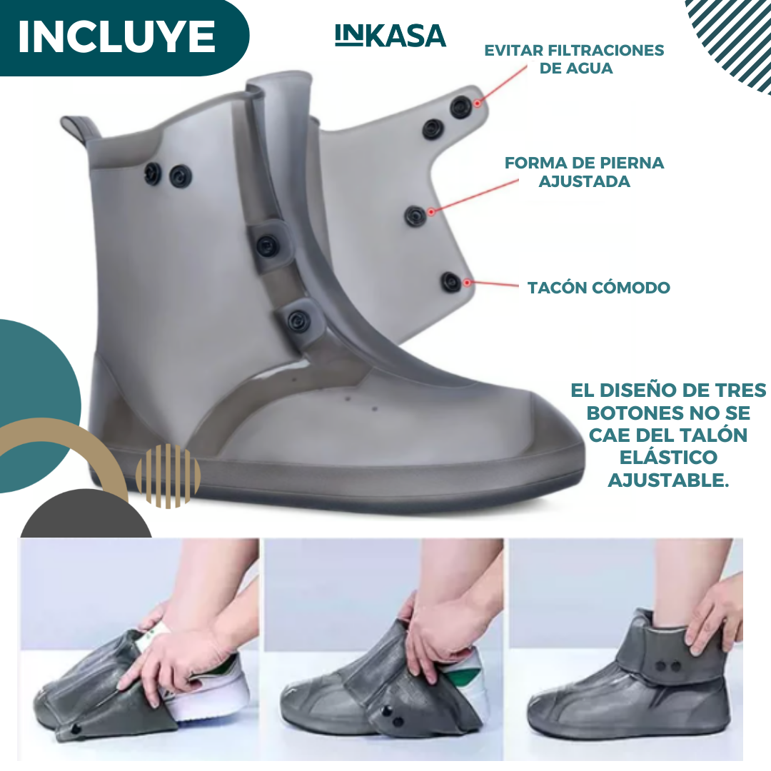 Botas Lluvia Impermeable Funda Ty902
