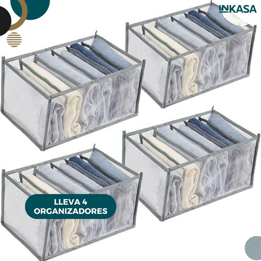 Organizador de ropa 4 unds