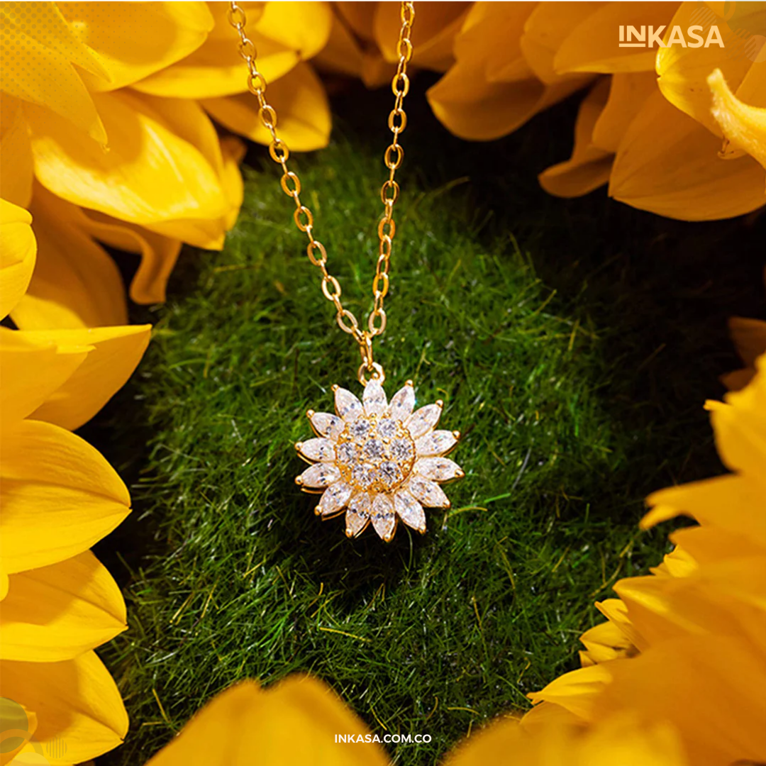 Collar Giratorio de Girasol
