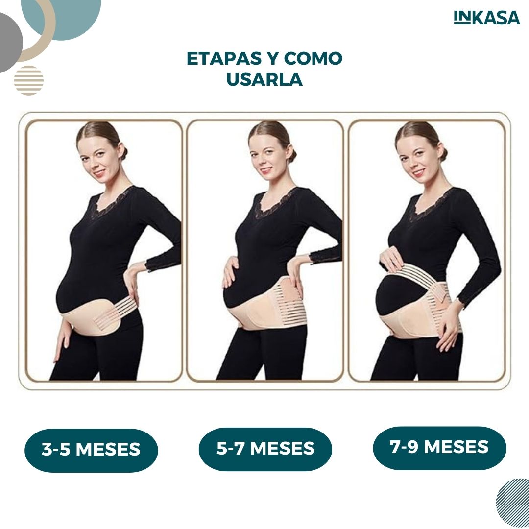 Faja prenatal con Soporte Abdominal