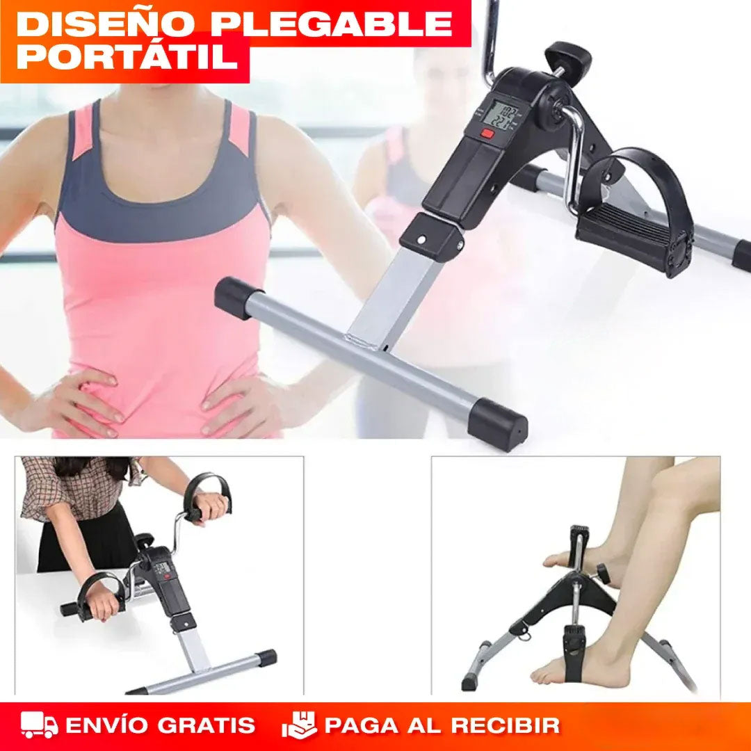 Mini Bicicleta Estática Portátil con Pantalla LCD – Ejercita Piernas y Brazos en Casa🚲💪🏻